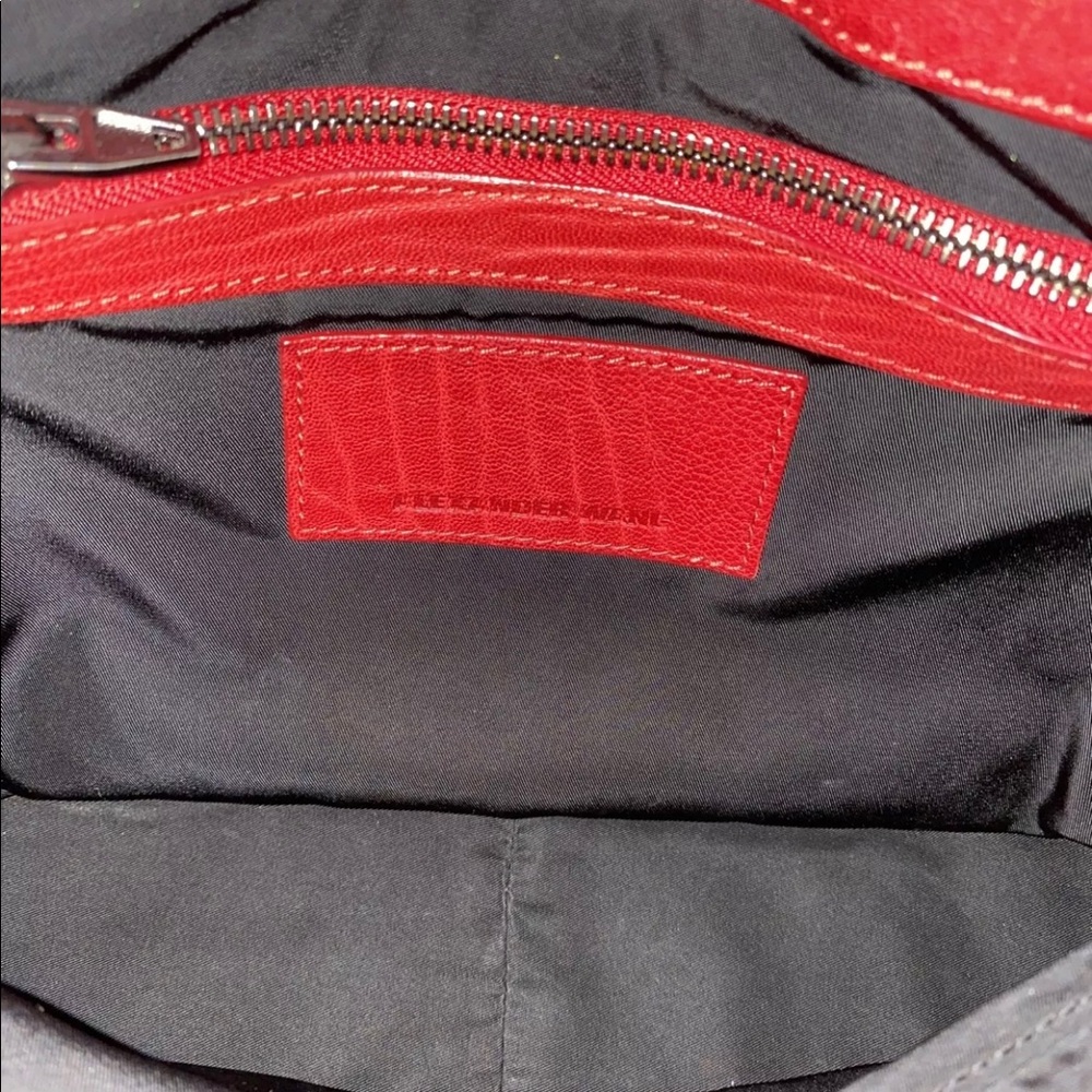 Alexander Wang Red Leather Studded Lia Shoulder B… - image 6